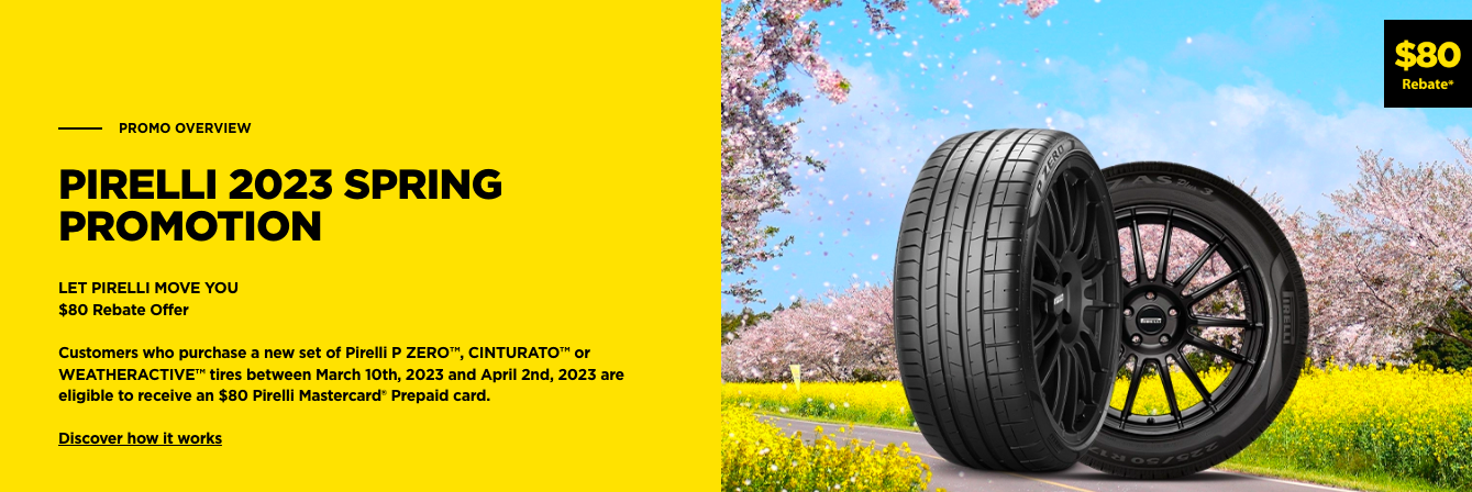 Pirelli Tires offer Image